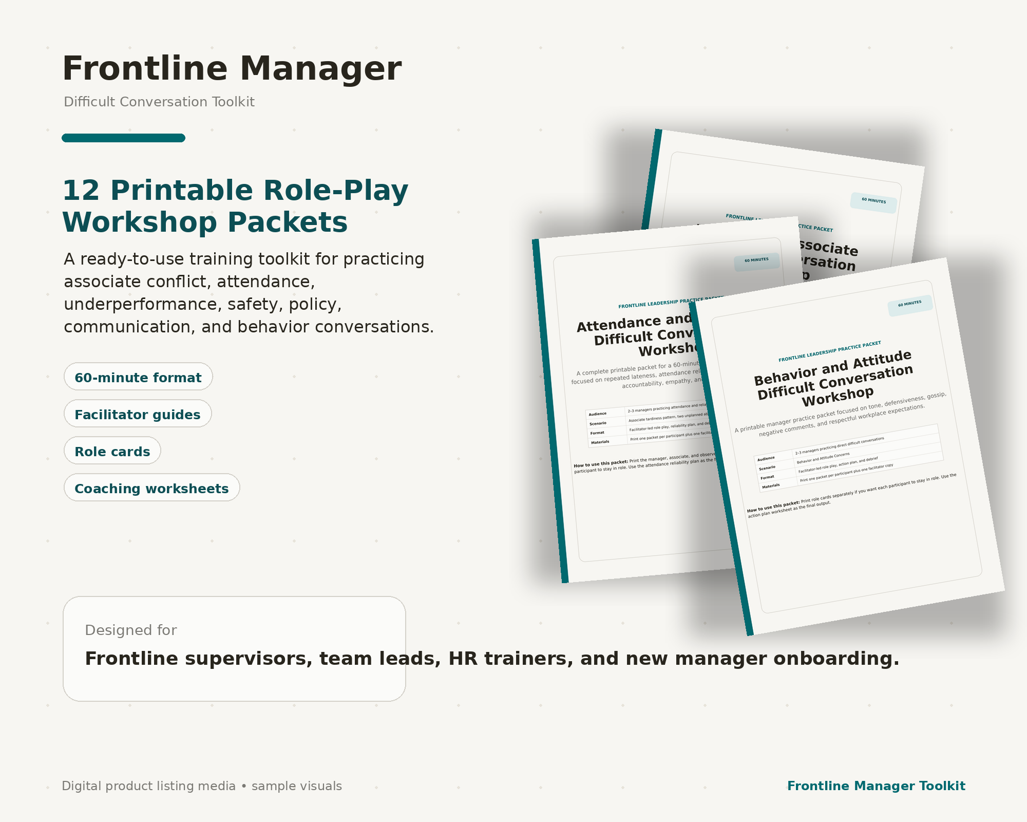Frontline Manager Difficult Conversation Toolkit