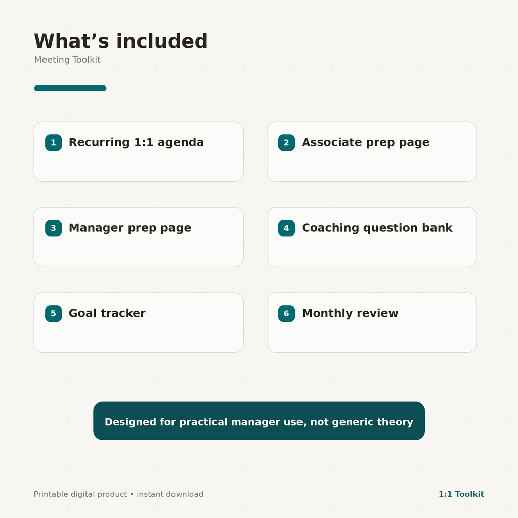 One-on-One Meeting Toolkit